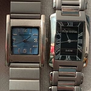 Working Lot Women's Tank Watches Silver Tone